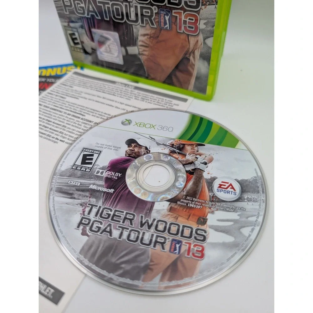 Tiger Woods PGA Tour 13 Xbox 360 Game - Complete, Sports Golf‎ 2012 Near Mint